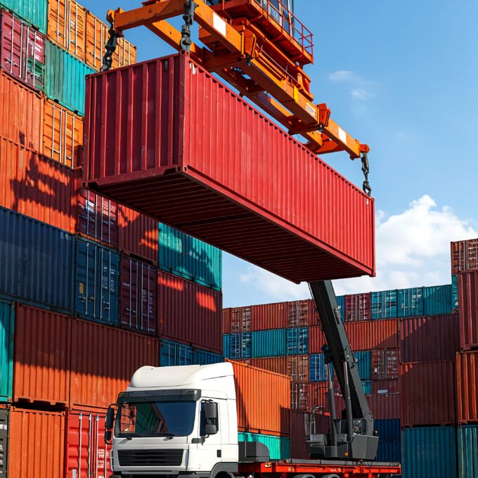 shipping-container-being-loaded-onto-truck-port shipping-container-being-loaded-onto-truck-port